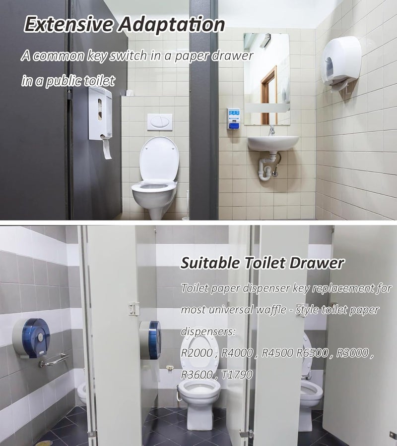HGHN 6-Pack Universal Access to Toilet Paper Dispensers - Convenient Paper Towel Dispenser Keys - Image 5